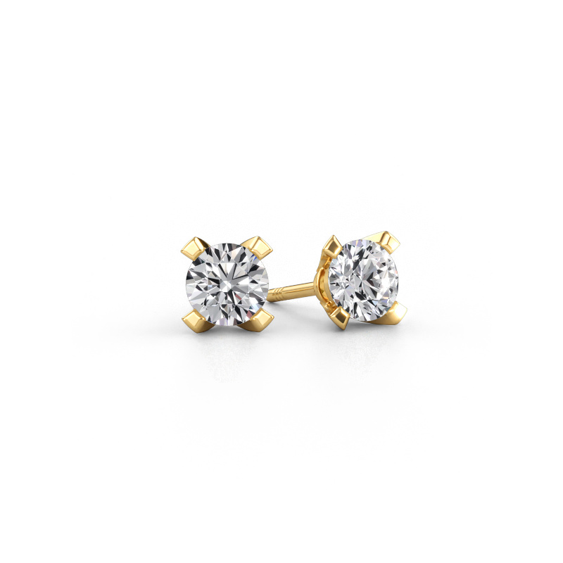Immagine di Orecchini a lobo Isa 585 oro Diamante 1.40 crt