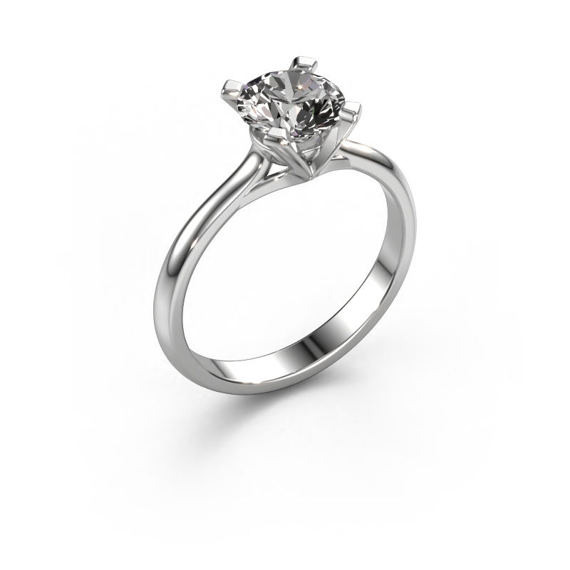 Image of Engagement ring Isa 1 585 white gold Diamond 1.00 crt