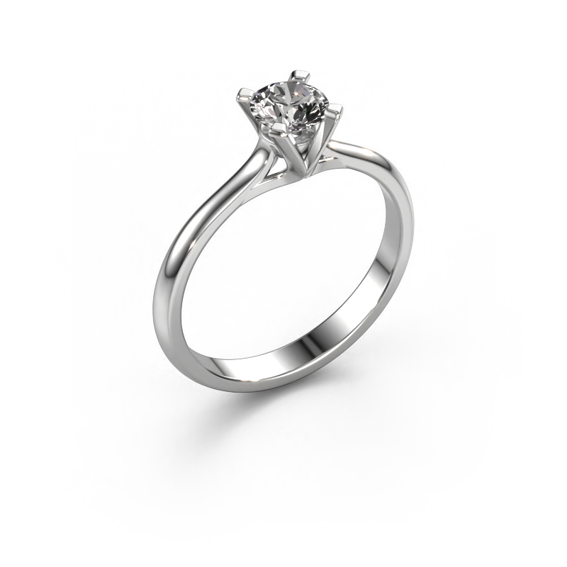 Image of Engagement ring Isa 1 585 white gold Diamond 0.50 crt