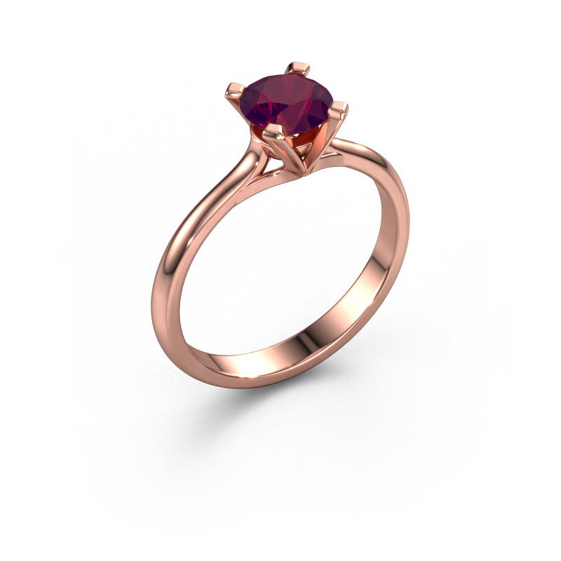 Image of Engagement ring Isa 1 585 rose gold Rhodolite 5.7 mm