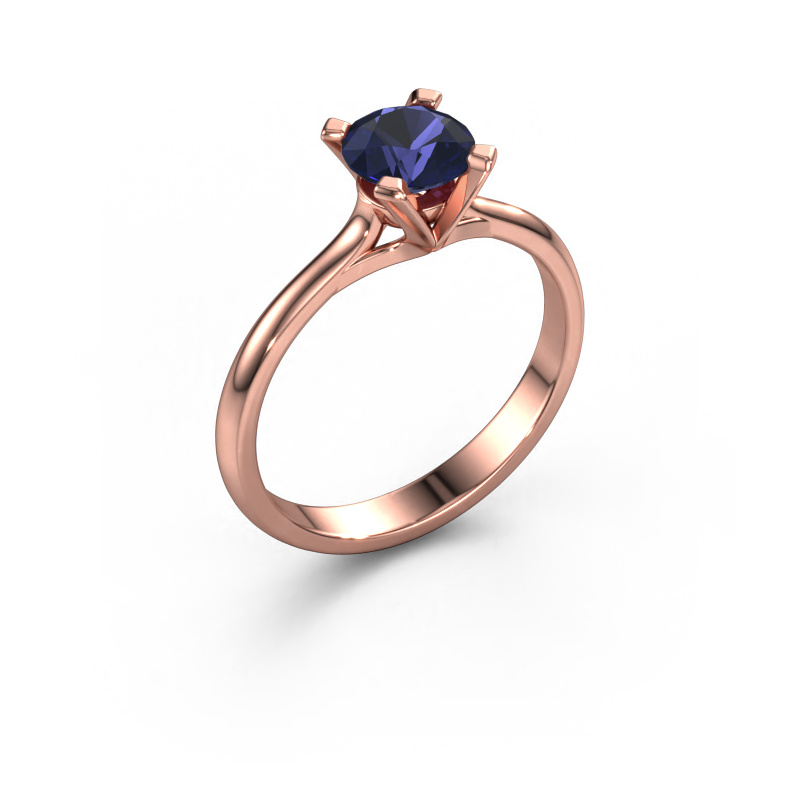 Image of Engagement ring Isa 1 585 rose gold Sapphire 5.7 mm