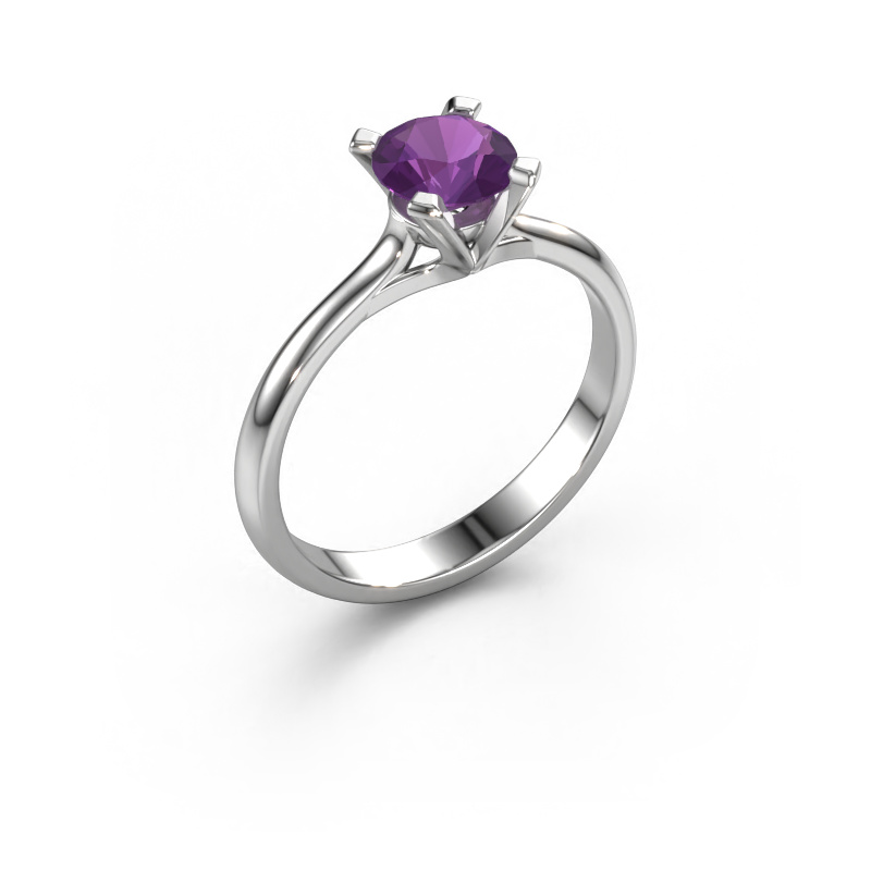 Image of Engagement ring Isa 1 950 platinum Amethyst 5.7 mm