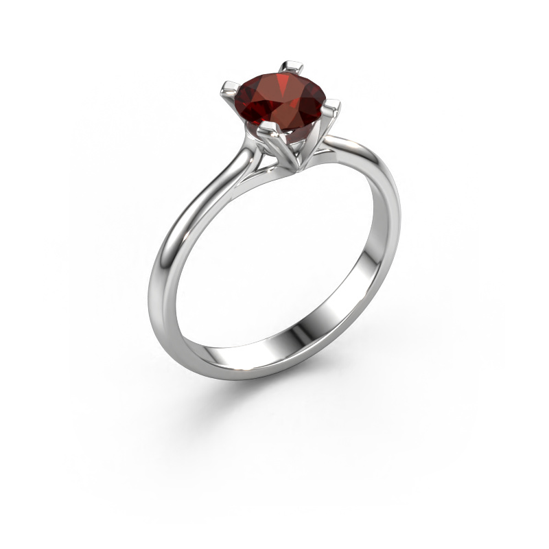 Image of Engagement ring Isa 1 950 platinum Garnet 5.7 mm