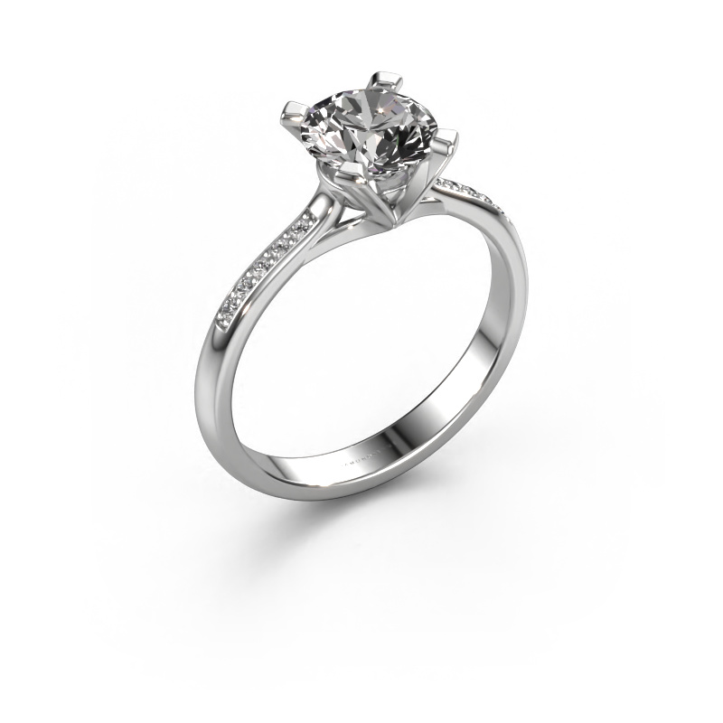 Image of Engagement ring Isa 2 950 platinum Diamond 1.075 crt