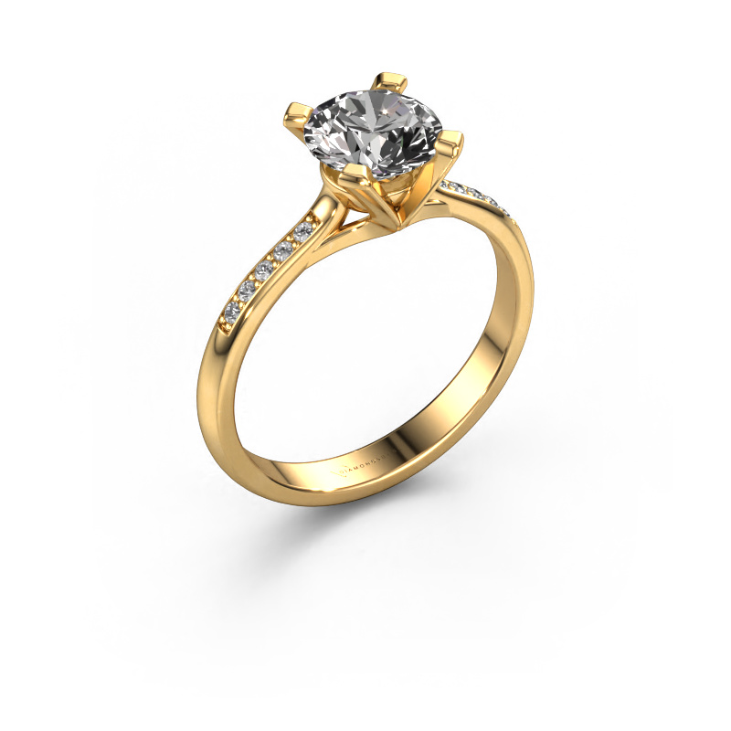 Image de Bague de fiançailles Isa 2 585 or jaune Diamant 1.075 crt