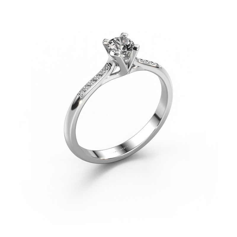 Bild von Verlobungsring Isa 2 950 Platin Diamant 0.30 crt