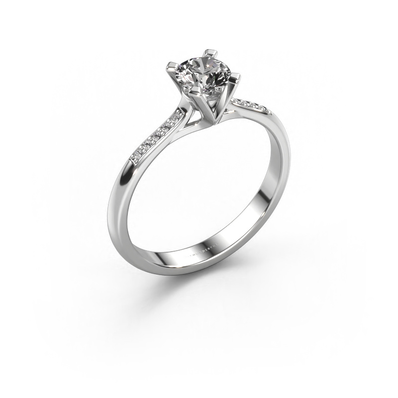 Bild von Verlobungsring Isa 2 950 Platin Diamant 0.55 crt