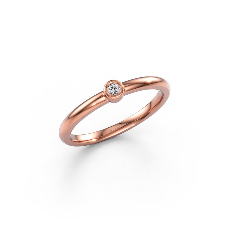 Bild av Ring Ise 1 585 roséguld Labbodlad diamant 0.03 crt