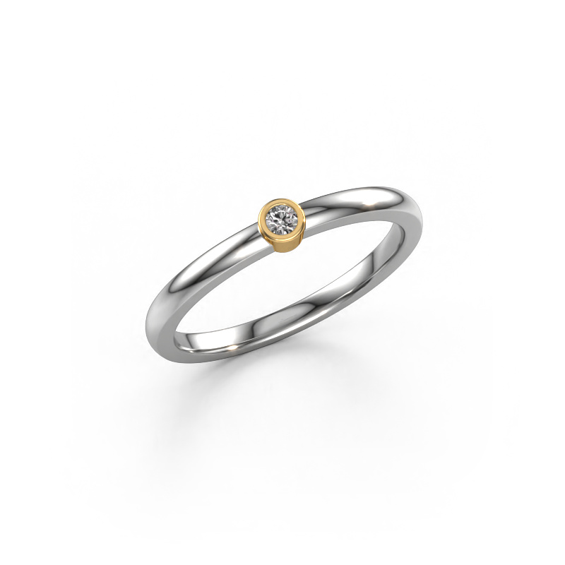 Bild von Ring Ise 1 585 Weißgold Diamant 0.03 crt