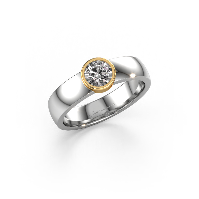 Image de Bague Ise 1 585 or blanc Diamant 0.50 crt