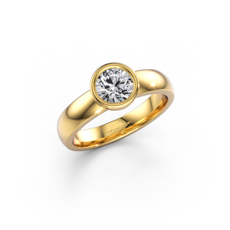 Bild av Ring Ise 1 585 gult guld Diamant 0.70 crt