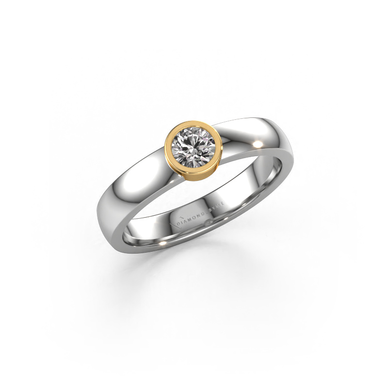 Bild von Ring Ise 1 585 Weißgold Diamant 0.25 crt
