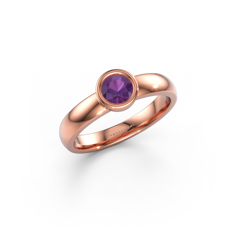 Bild av Ring Ise 1 585 roséguld Ametist 4.7 mm
