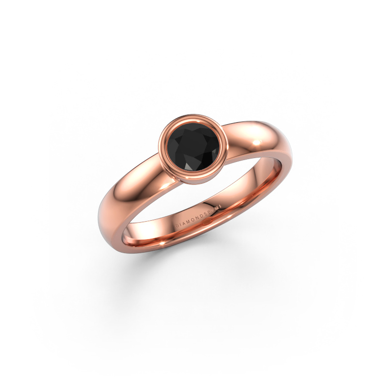 Bild av Ring Ise 1 585 roséguld Svart diamant 0.48 crt
