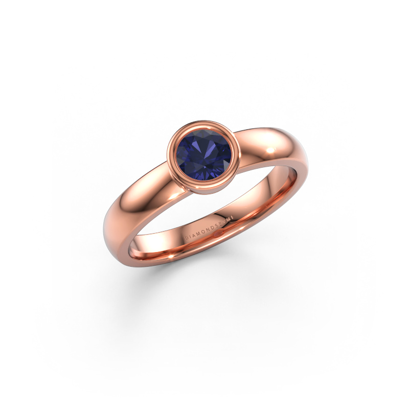Immagine di Anello Ise 1 585 oro rosa Zaffiro 4.7 mm