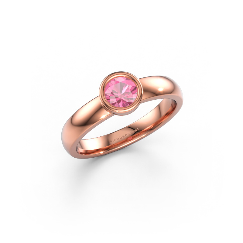 Bild av Ring Ise 1 585 roséguld Rosa safir 4.7 mm