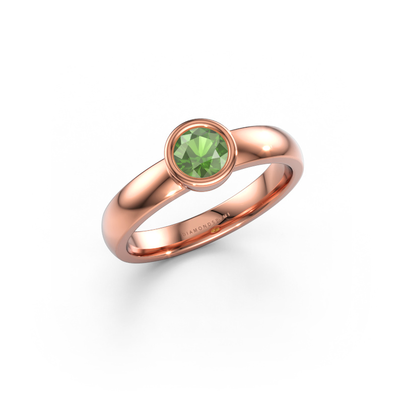 Bild av Ring Ise 1 585 roséguld Grön turmalin 4.7 mm