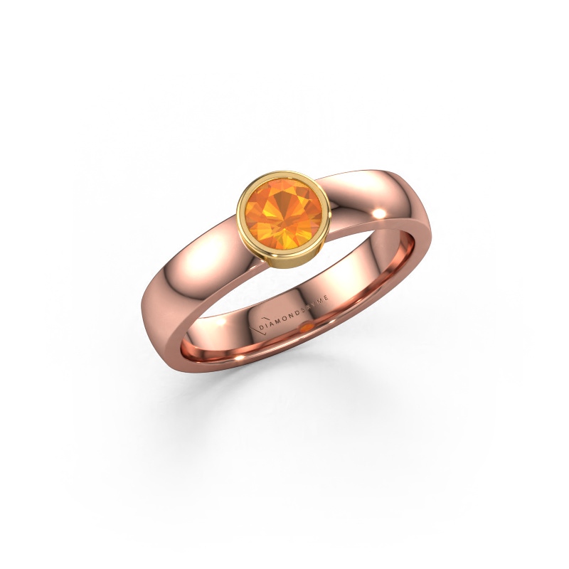 Bild von Ring Ise 1 585 Roségold Citrin 4.7 mm