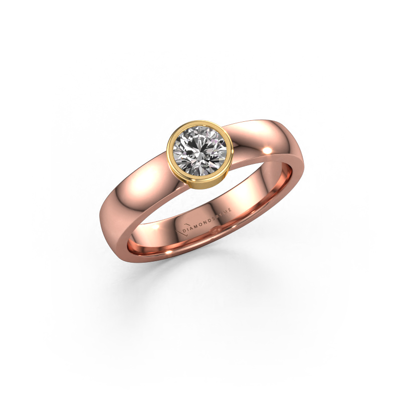 Bild von Ring Ise 1 585 Roségold Diamant 0.40 crt
