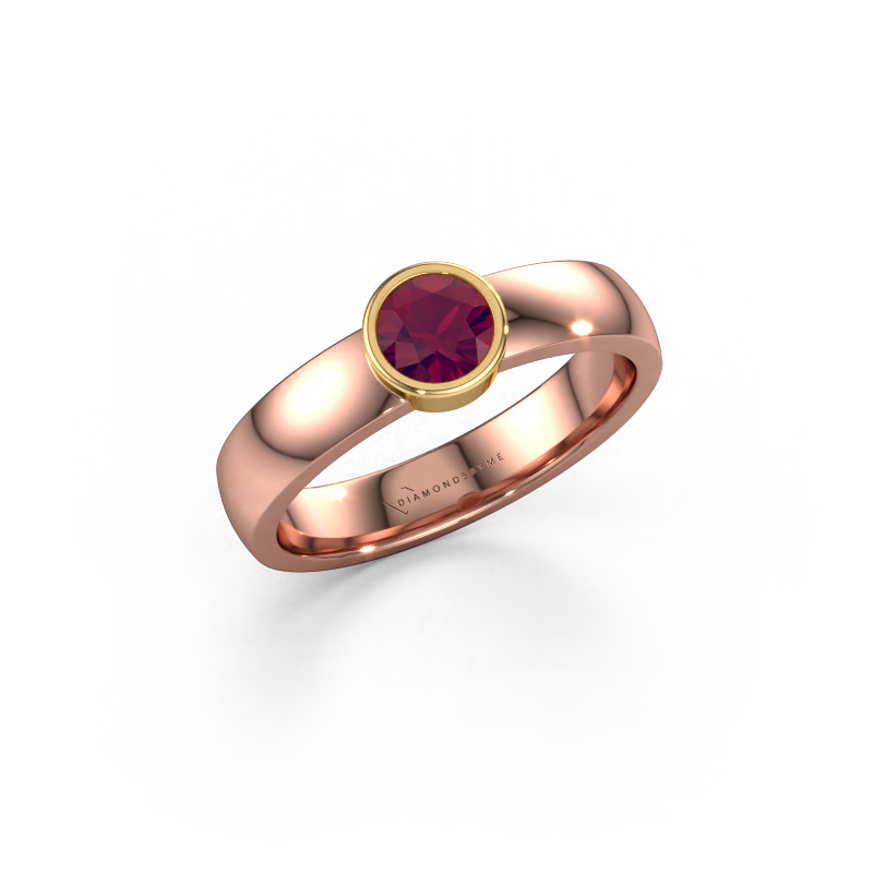 Bild von Ring Ise 1 585 Roségold Rhodolit 4.7 mm