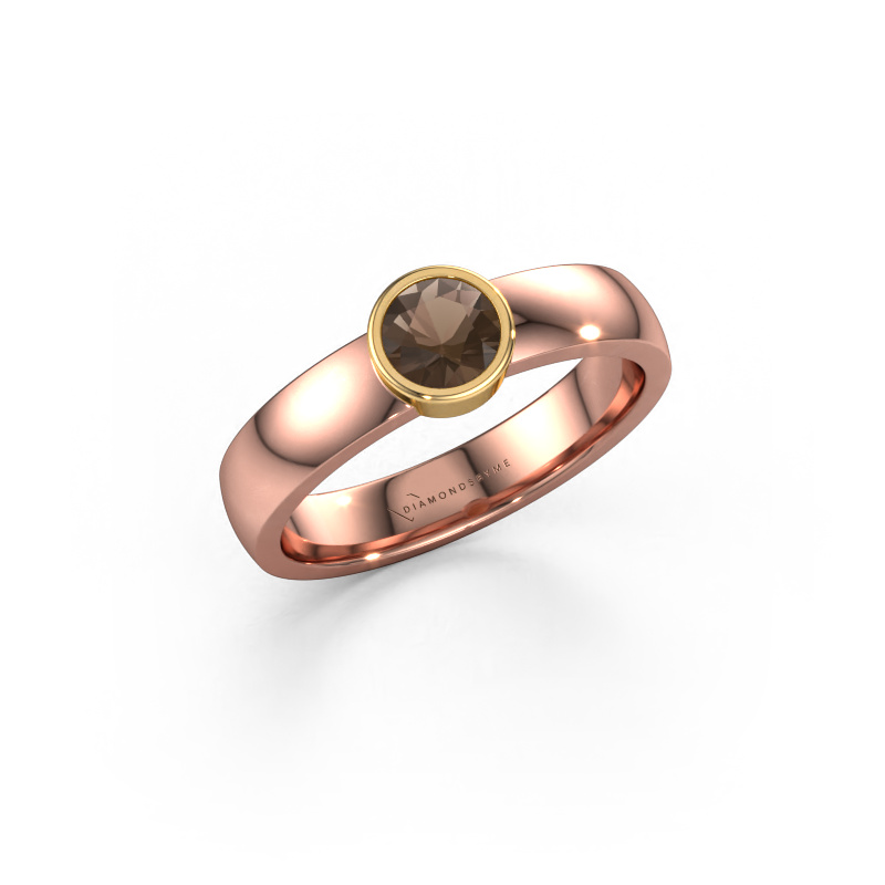 Bild von Ring Ise 1 585 Roségold Rauchquarz 4.7 mm