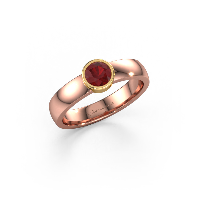 Image of Ring Ise 1 585 rose gold Ruby 4.7 mm
