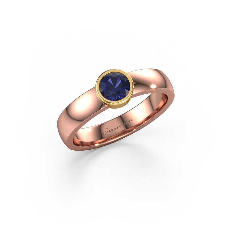 Image of Ring Ise 1 585 rose gold Sapphire 4.7 mm