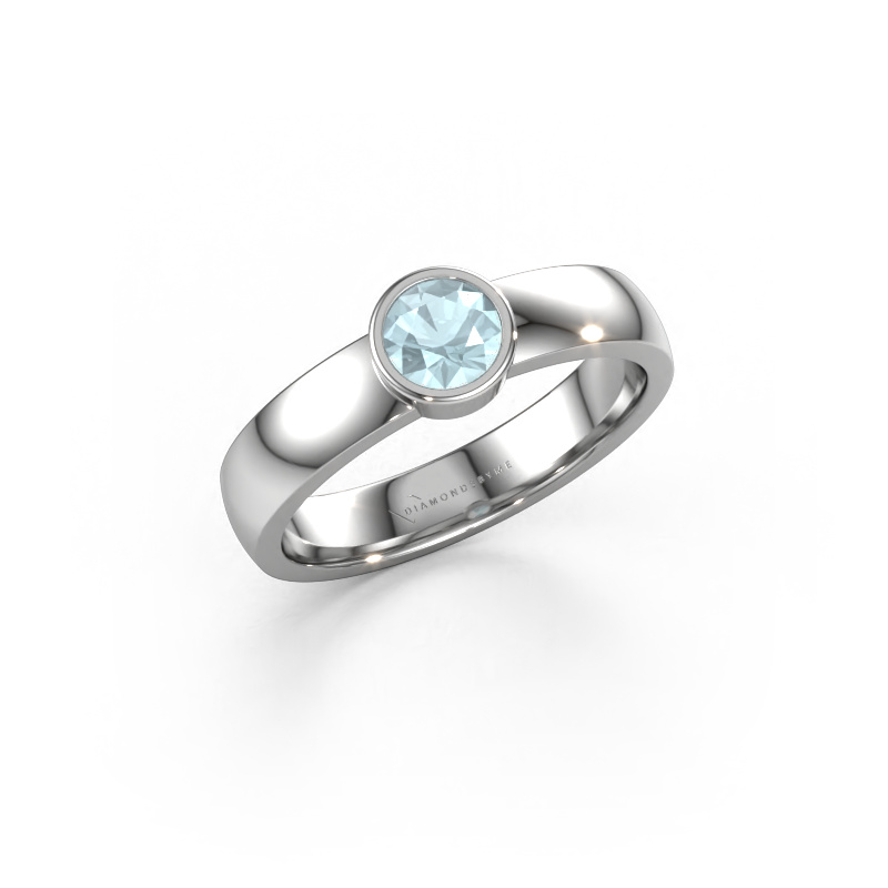 Image of Ring Ise 1 950 platinum Aquamarine 4.7 mm