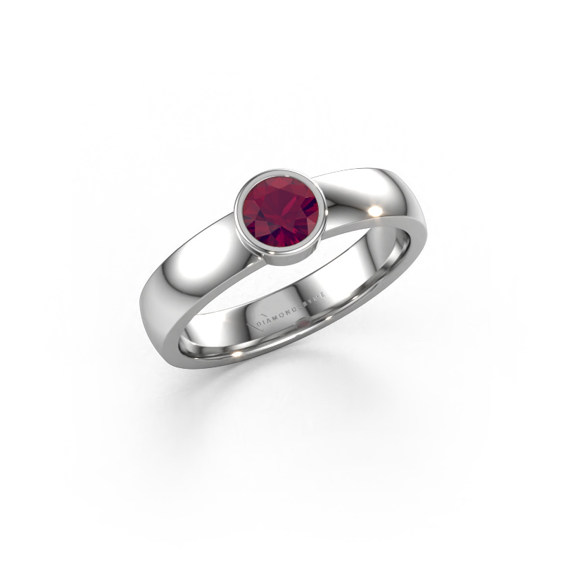 Image of Ring Ise 1 950 platinum Rhodolite 4.7 mm