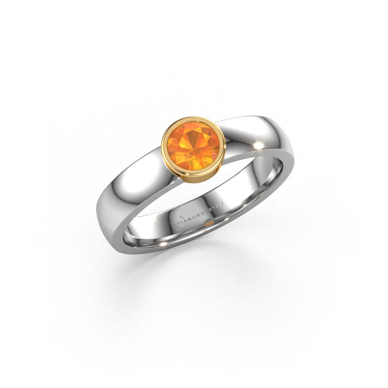 Image of Ring Ise 1 585 white gold Citrin 4.7 mm