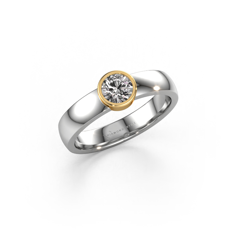 Image of Ring Ise 1 585 white gold Zirconia 4.7 mm