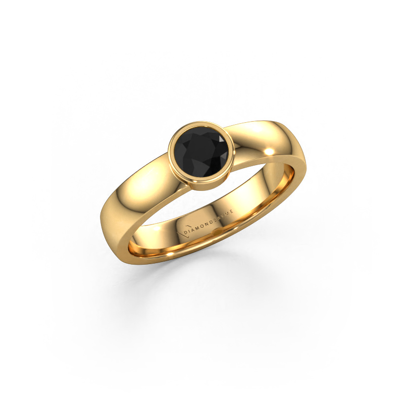 Bild von Ring Ise 1 585 Gold Schwarz Diamant 0.48 crt