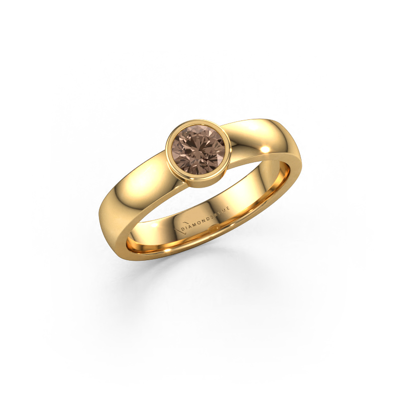 Bild von Ring Ise 1 585 Gold Braun Diamant 0.40 crt