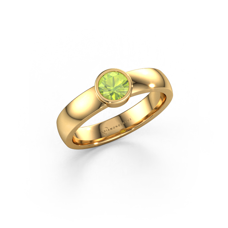 Image of Ring Ise 1 585 gold Peridot 4.7 mm