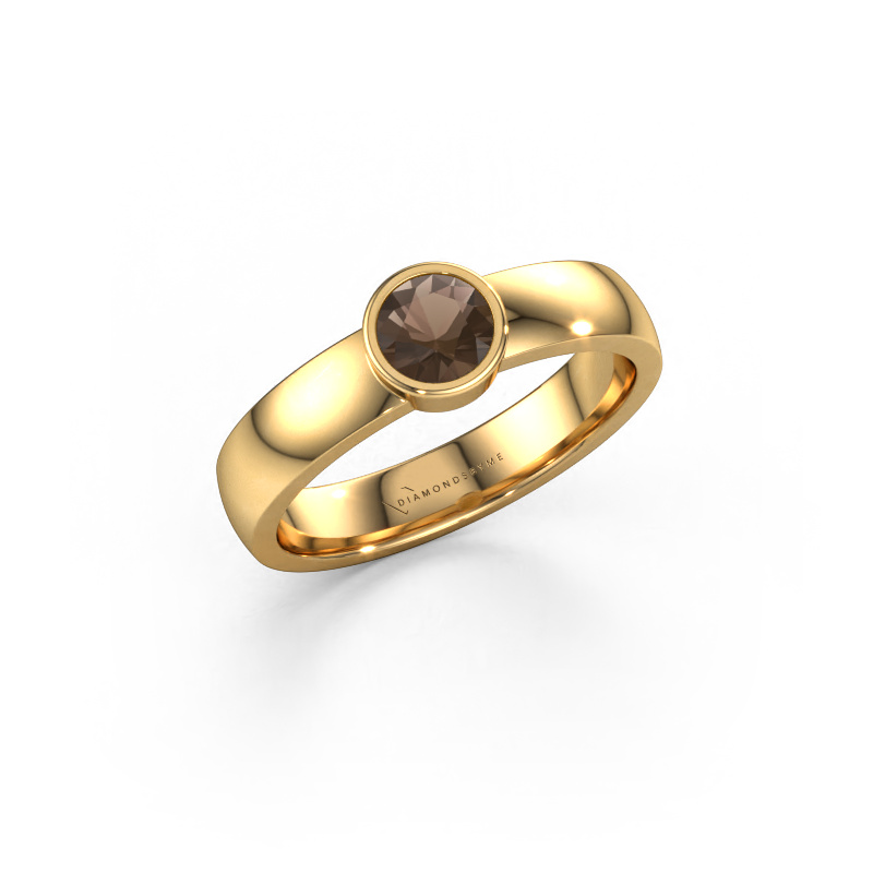 Image of Ring Ise 1 585 gold Smokey quartz 4.7 mm