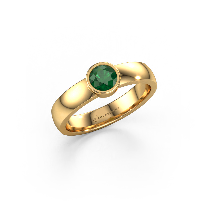 Image of Ring Ise 1 585 gold Emerald 4.7 mm