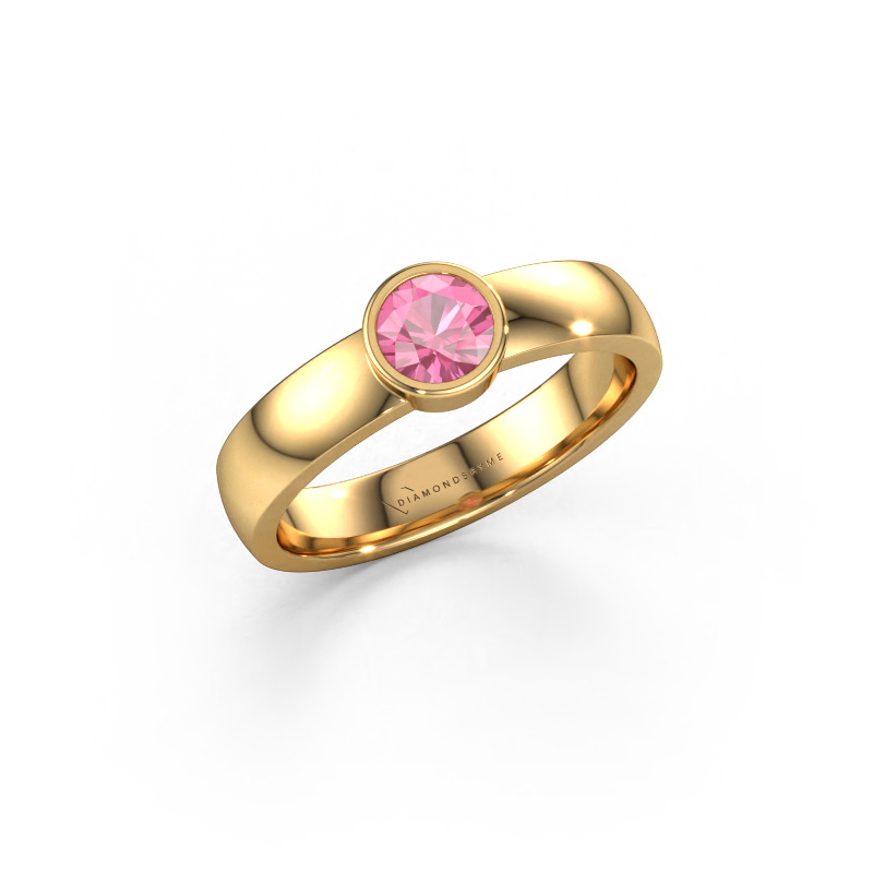 Image of Ring Ise 1 585 gold Pink sapphire 4.7 mm