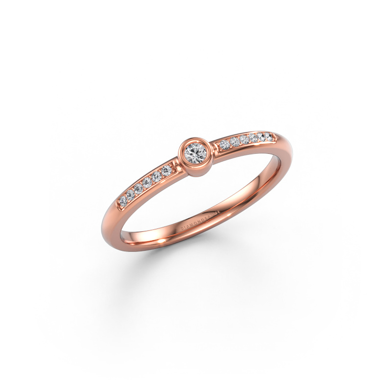 Bild av Ring Ise 2 585 roséguld Diamant 0.155 crt