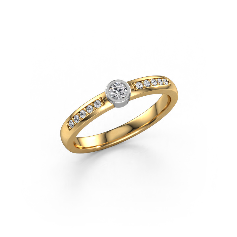Image of Ring Ise 2 585 gold Diamond 0.155 crt
