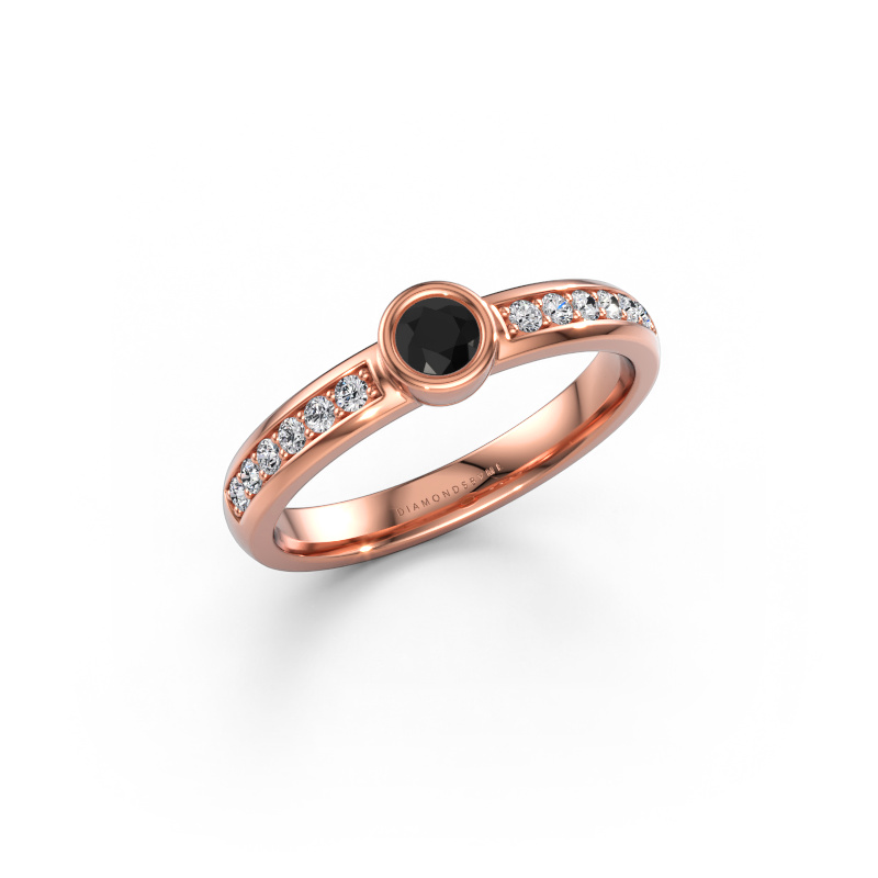 Bild av Ring Ise 2 585 roséguld Svart diamant 0.50 crt