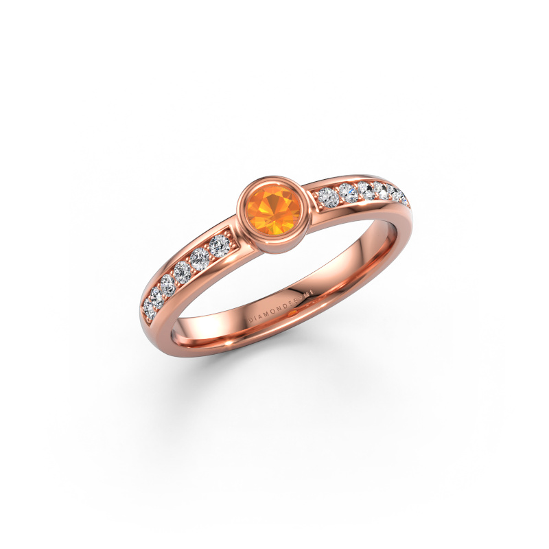 Bild av Ring Ise 2 585 roséguld Citrin 4 mm