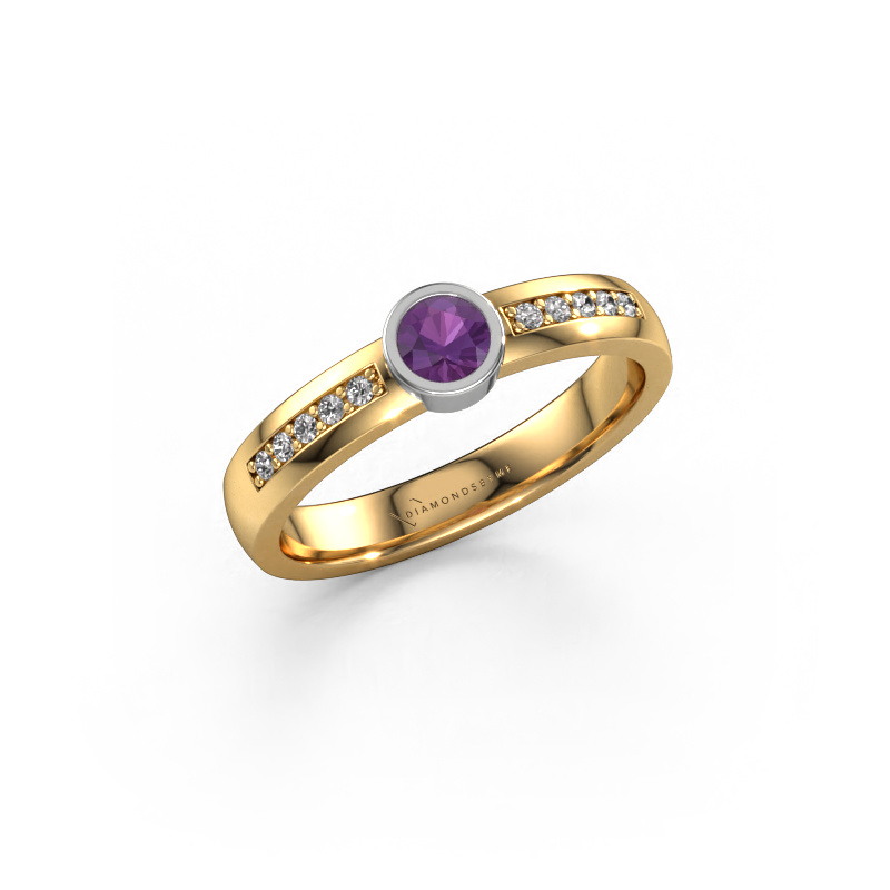 Image of Ring Ise 2 585 gold Amethyst 4 mm