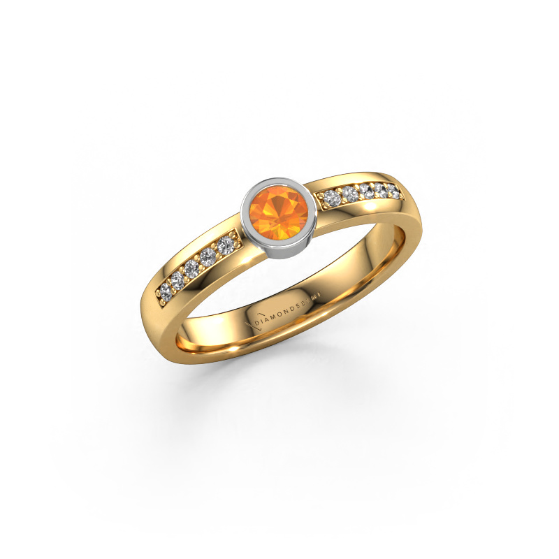 Afbeelding van Ring Ise 2 585 goud Citrien 4 mm