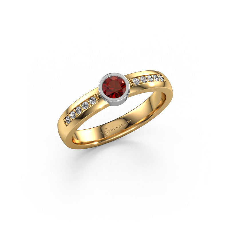 Image of Ring Ise 2 585 gold Garnet 4 mm