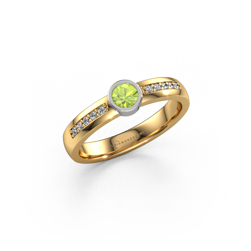 Image of Ring Ise 2 585 gold Peridot 4 mm