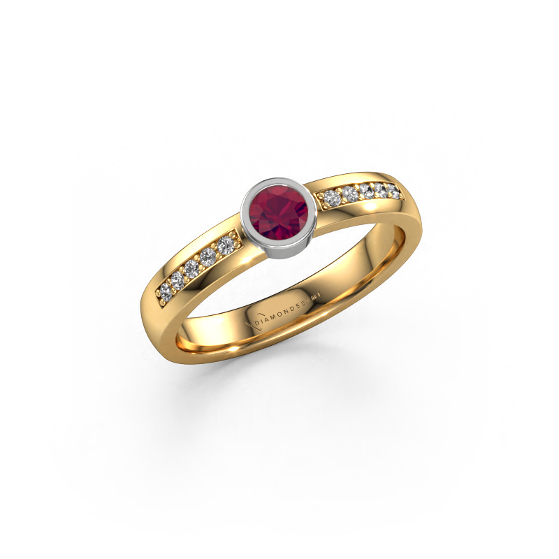 Bild von Ring Ise 2 585 Gold Rhodolit 4 mm