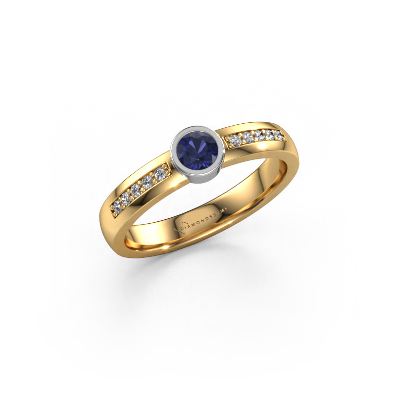 Image of Ring Ise 2 585 gold Sapphire 4 mm