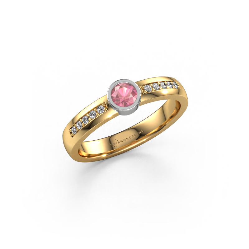Bild von Ring Ise 2 585 Gold Turmalin rosa 4 mm