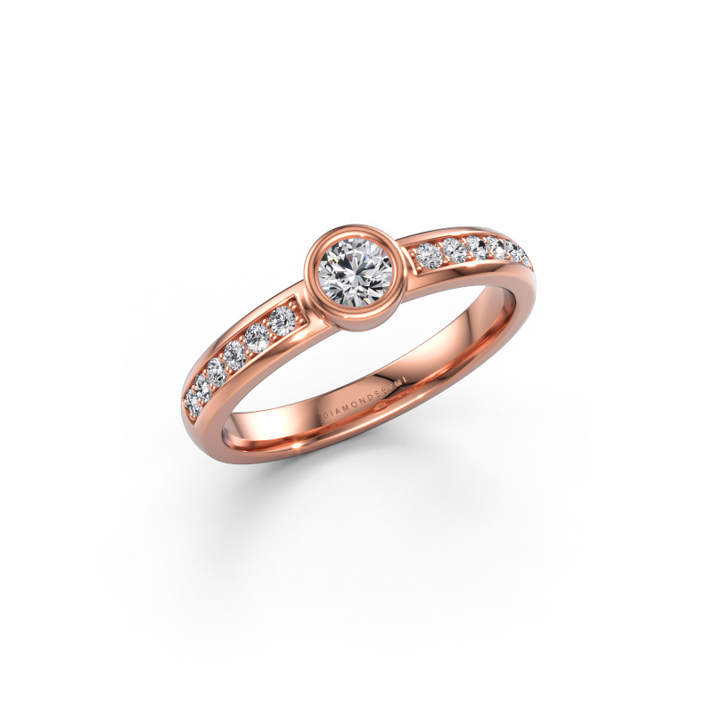 Bild av Ring Ise 2 585 roséguld Labbodlad diamant 0.50 crt