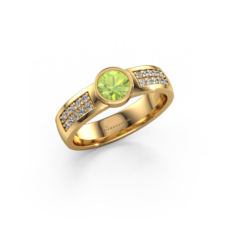 Bild von Verlobungsring Ise 3 585 Gold Peridot 4.7 mm